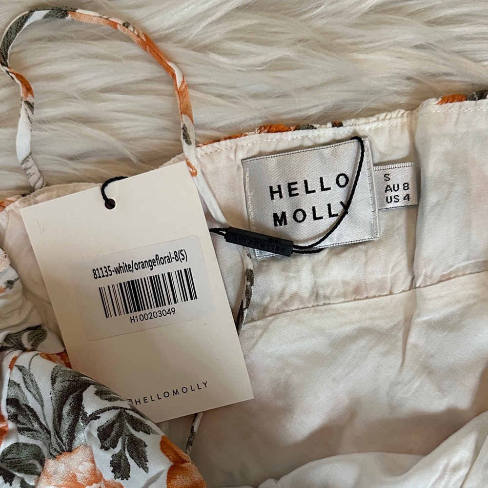 Hello Molly Orange and White Floral Maxi Dress - Picture 4 of 9